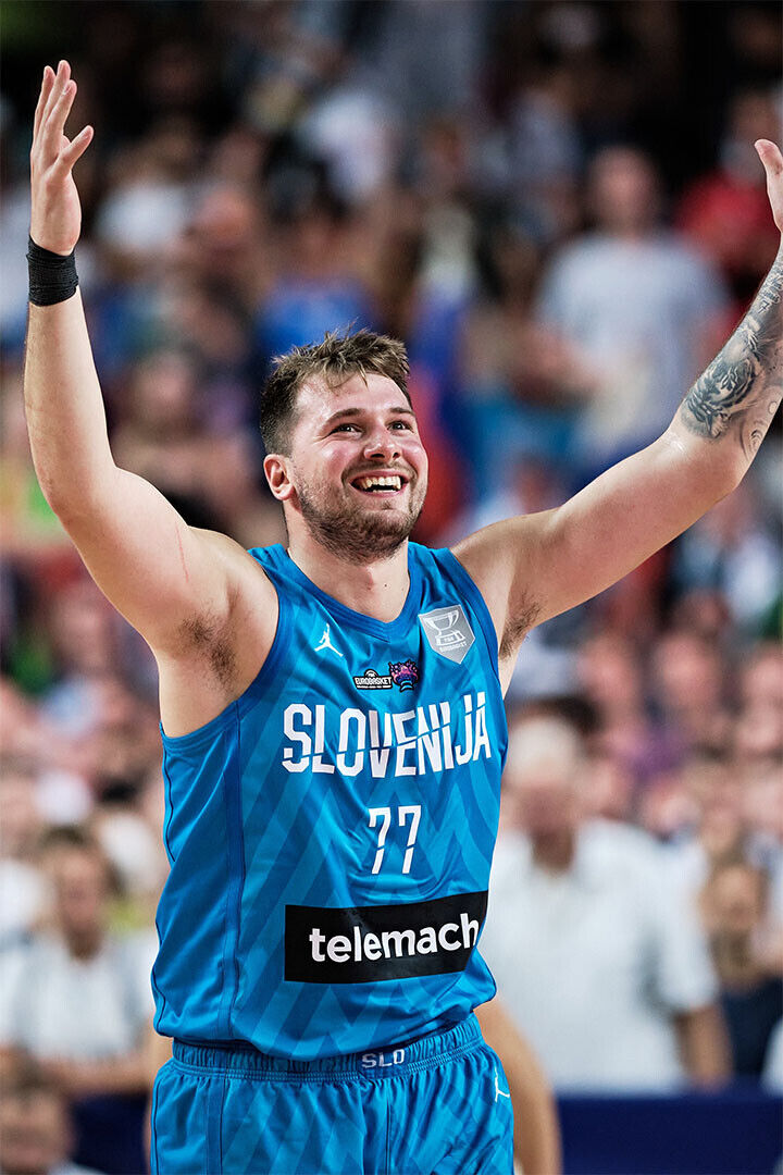 Luka Doncic Slovenija Professional Basketball Sports Poster Wall Art Print Home Wall Decor - xonomax