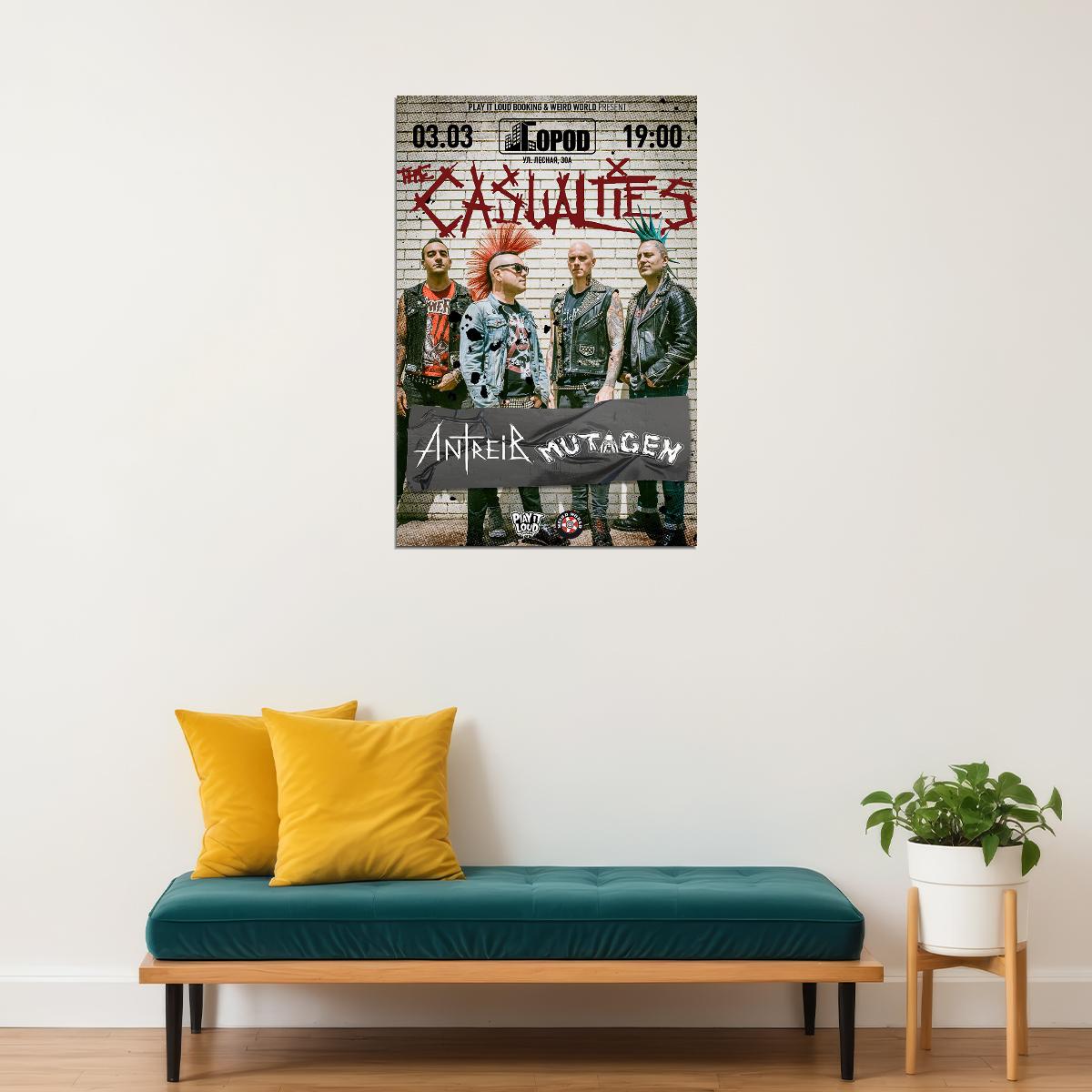 The Casualties Rock Group Album Cover Photo Poster Wall Art Print Home Wall Decor - xonomax