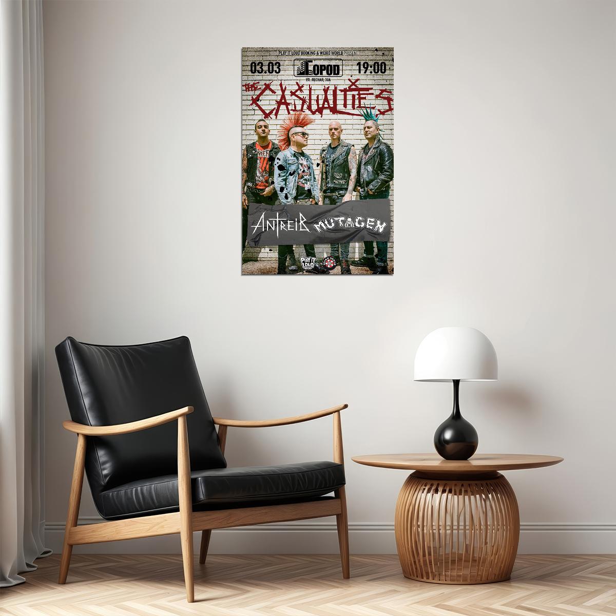The Casualties Rock Group Album Cover Photo Poster Wall Art Print Home Wall Decor - xonomax