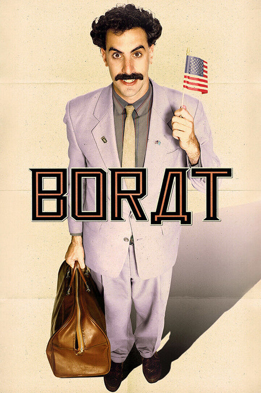 Borat Vintage Classic Comedy Movie Cinema Poster Wall Art Print Home Wall Decor - xonomax