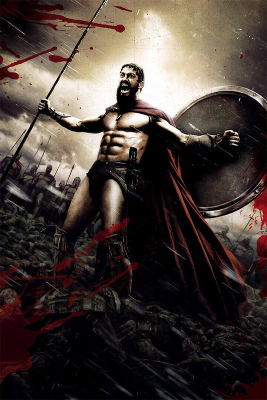 300 Vintage Classic Cinema Movie Action War Poster Wall Art Print Home Wall Decor - xonomax