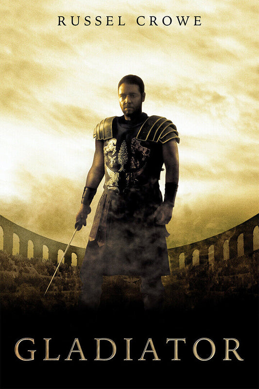 Gladiator Vintage Classic War Action Movie Poster Wall Art Print Home Wall Decor - xonomax