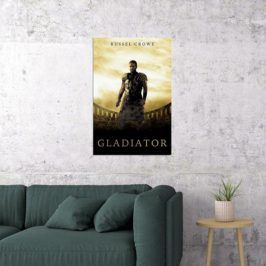 Gladiator Vintage Classic War Action Movie Poster Wall Art Print Home Wall Decor - xonomax