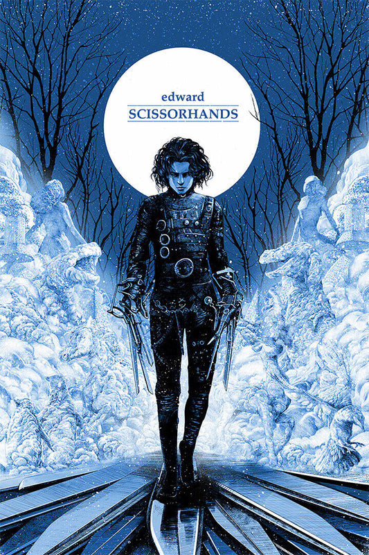 Edward Scissorhands Vintage Classic Movie Poster Wall Art Print Home Wall Decor - xonomax