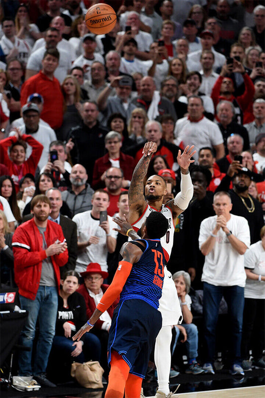 Damian Lillard Buzzer Beater Basketball Poster Wall Art Print Home Wall Decor - xonomax