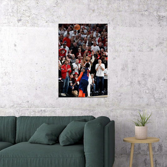 Damian Lillard Buzzer Beater Basketball Poster Wall Art Print Home Wall Decor - xonomax