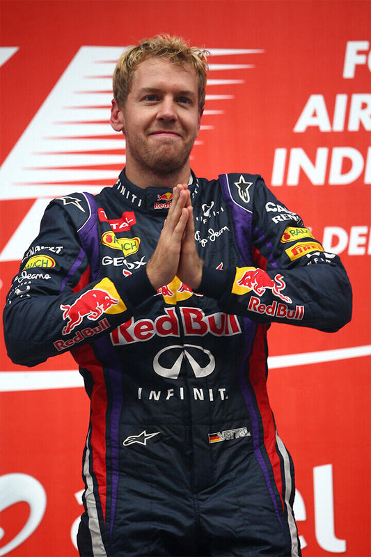 Sebastian Vettel Formula One 1 F1 Racing Poster Wall Art Print Home Wall Decor - xonomax