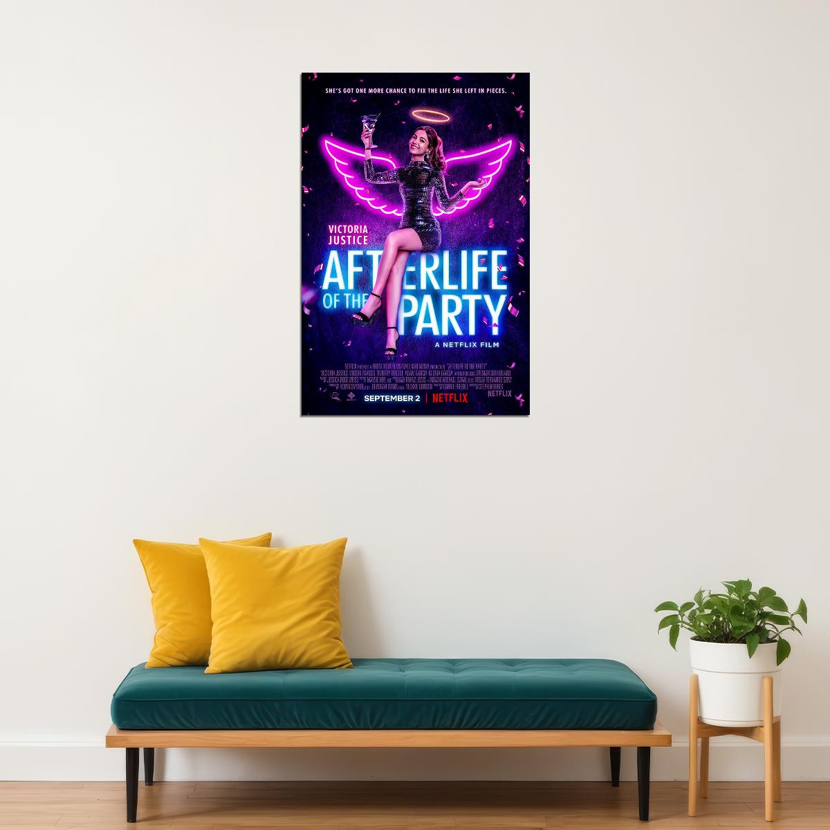 Afterlife Of The Party Movie 2021 Comedy Fantasy Poster Wall Art Print Home Wall Decor - xonomax