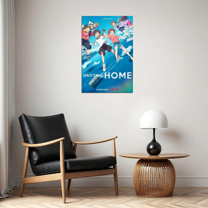 Drifting Home Movie 2021 Animation Action Family Poster Wall Art Print Home Wall Decor - xonomax