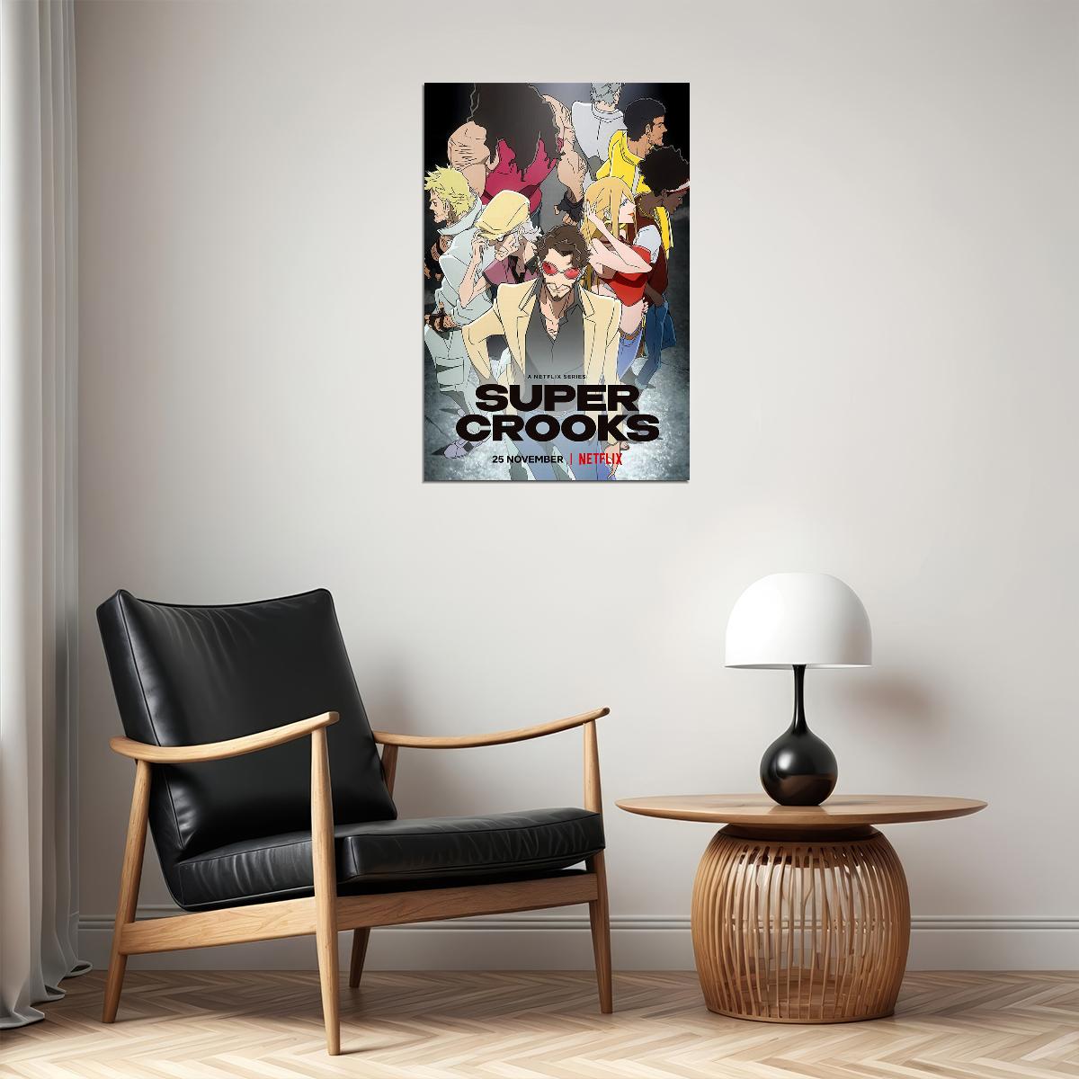 Super Crooks Movie 2021 Animation Adventure Action Poster Wall Art Print Home Wall Decor - xonomax