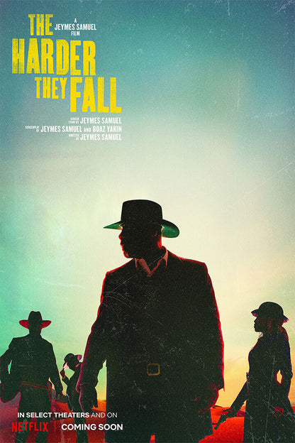 The Harder They Fall Movie Drama Action Poster Wall Art Print Home Wall Decor - xonomax