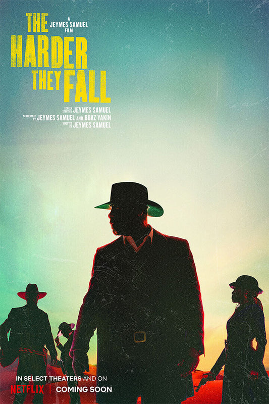 The Harder They Fall Movie Drama Action Poster Wall Art Print Home Wall Decor - xonomax