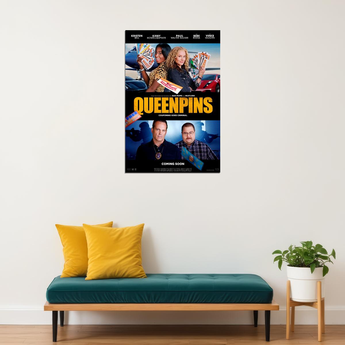 Queenpins Movie 2021 Comedy Crime Action Poster Wall Art Print Home Wall Decor - xonomax