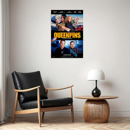 Queenpins Movie 2021 Comedy Crime Action Poster Wall Art Print Home Wall Decor - xonomax