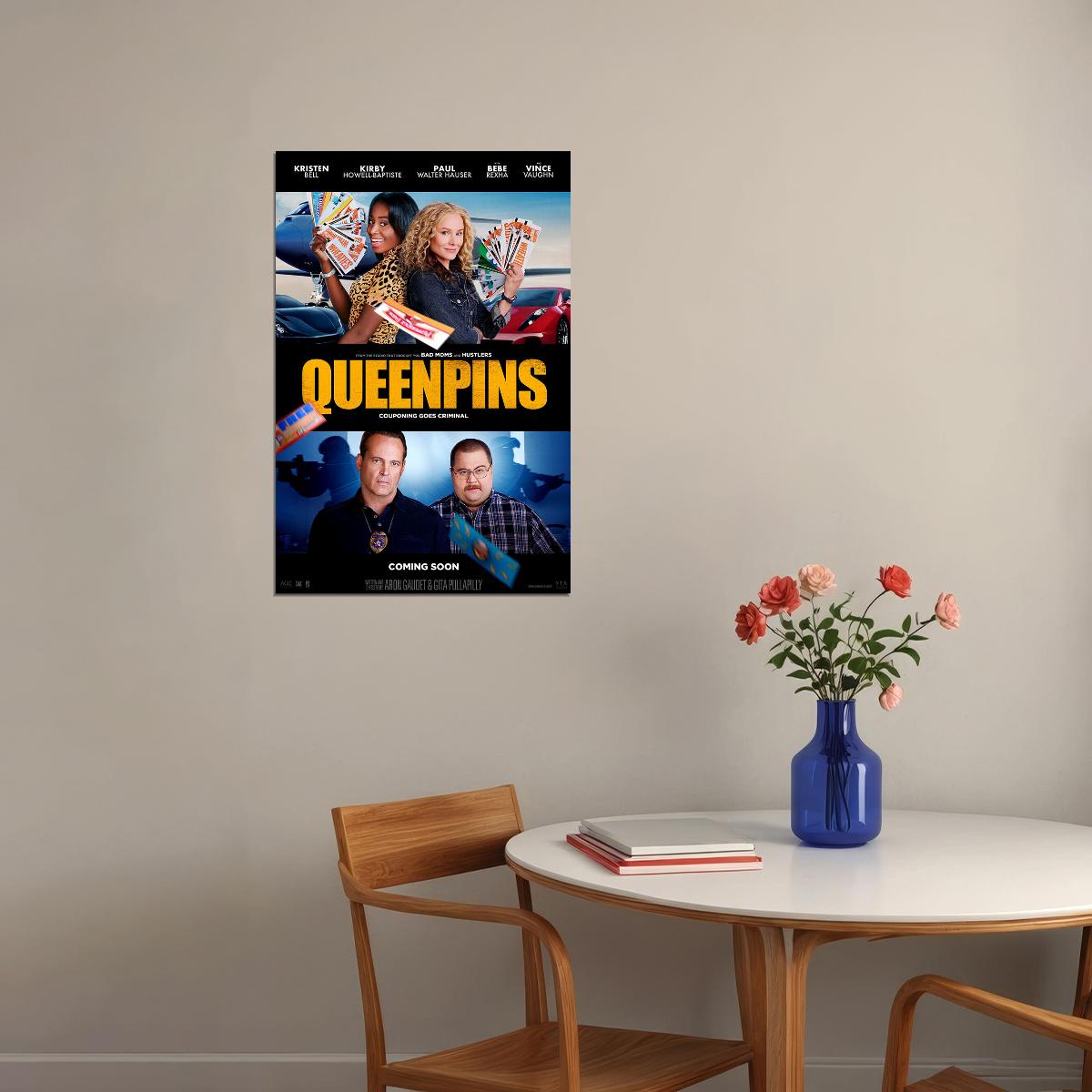Queenpins Movie 2021 Comedy Crime Action Poster Wall Art Print Home Wall Decor - xonomax