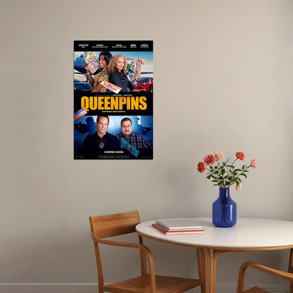 Queenpins Movie 2021 Comedy Crime Action Poster Wall Art Print Home Wall Decor - xonomax