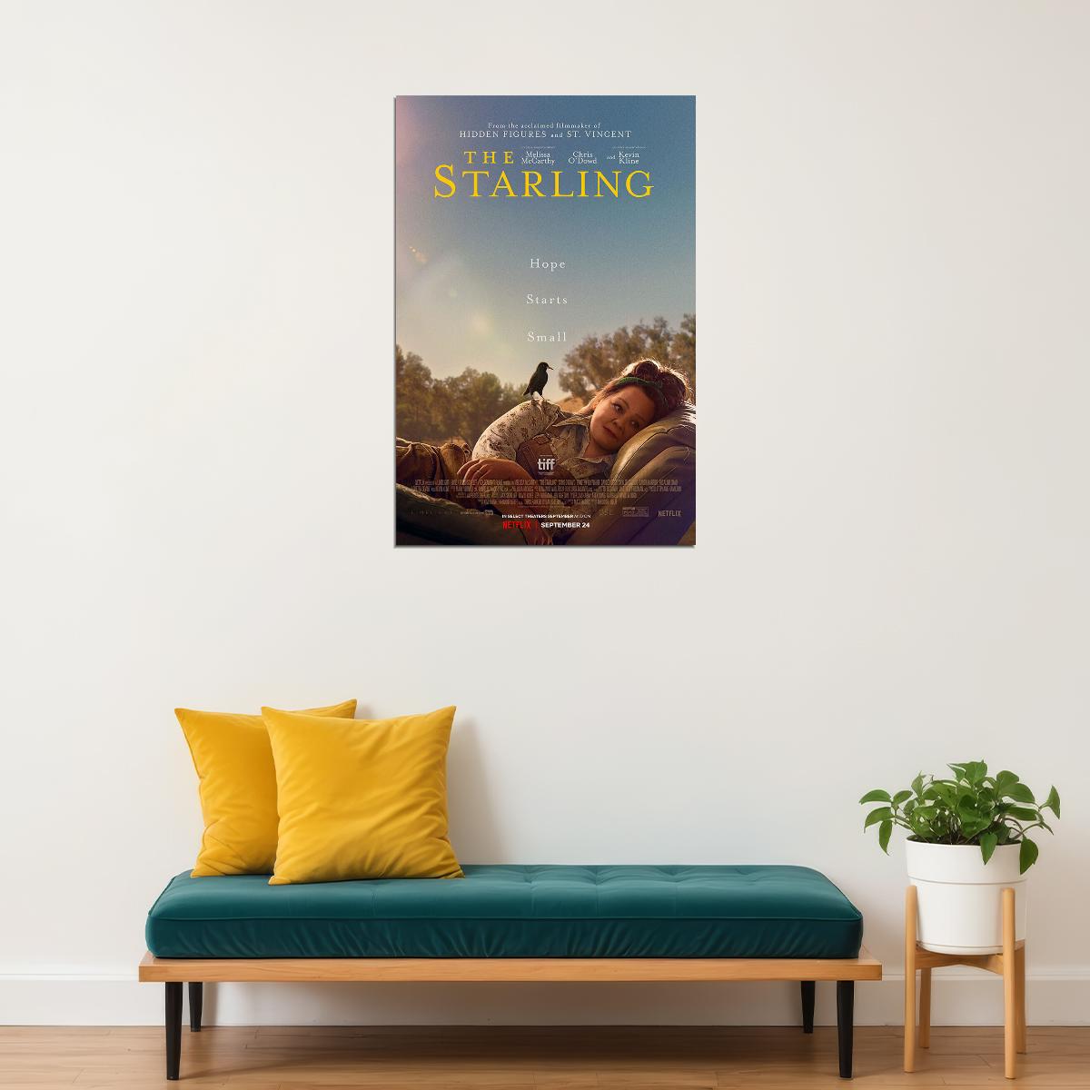 The Starling Movie 2021 Comedy Drama Poster Wall Art Print Home Wall Decor - xonomax