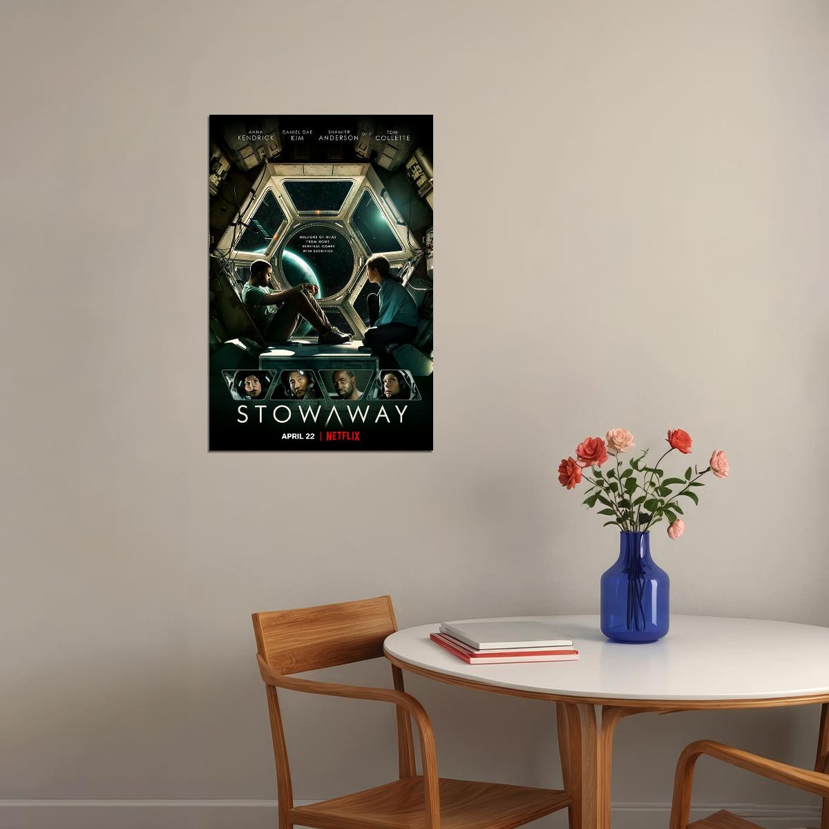 Stowaway Movie 2021 Science Fiction Thriller Poster Wall Art Print Home Wall Decor - xonomax
