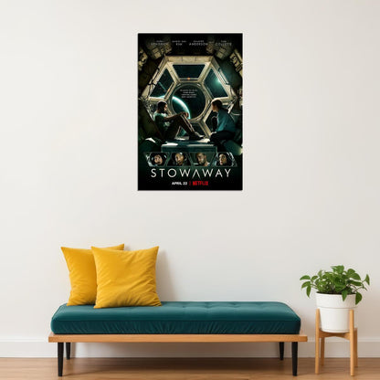 Stowaway Movie 2021 Science Fiction Thriller Poster Wall Art Print Home Wall Decor - xonomax