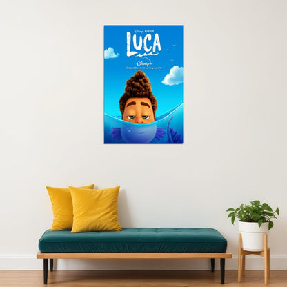 Luca Full Character Movie 2021 Sea Animation Poster Wall Art Print Home Wall Decor - xonomax