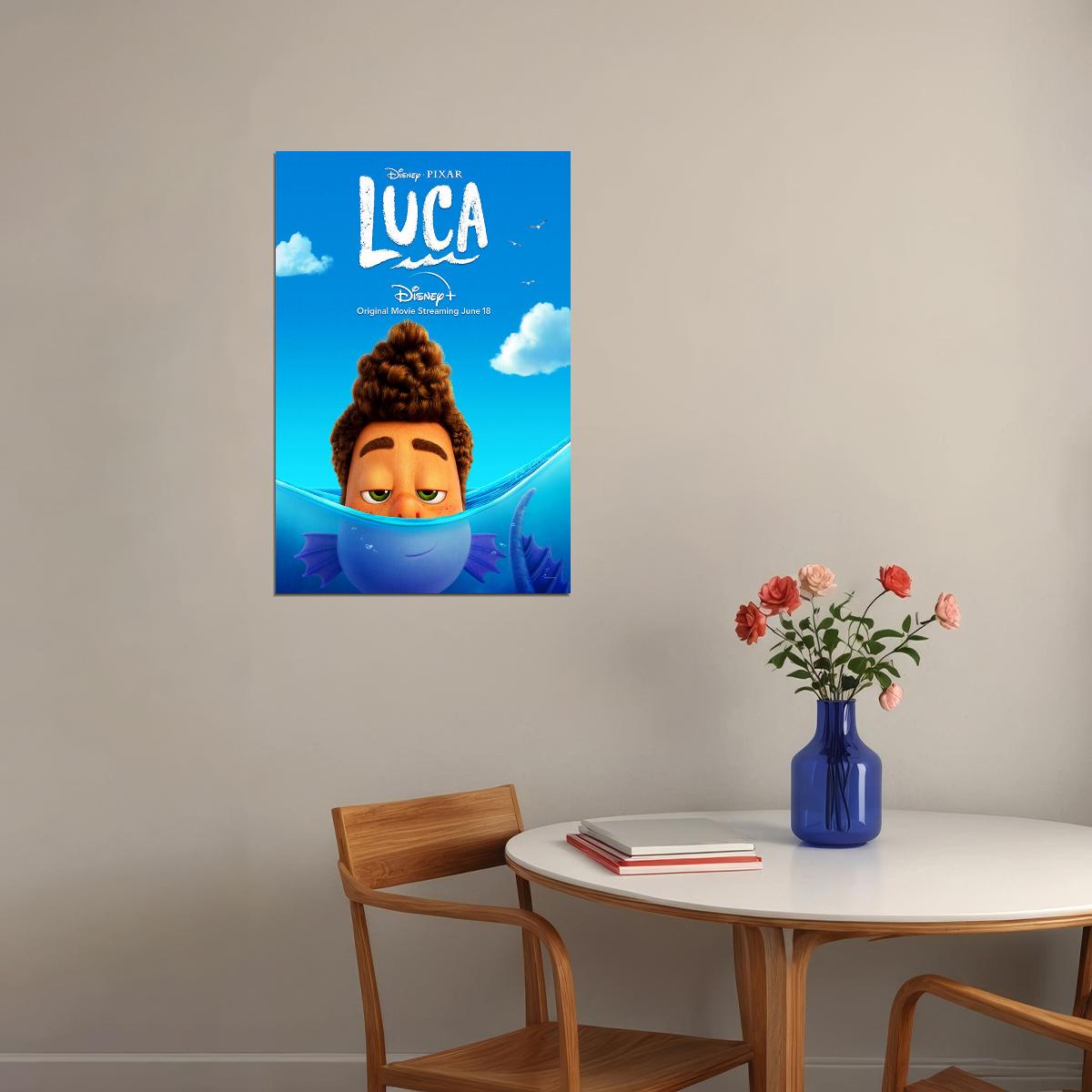 Luca Full Character Movie 2021 Sea Animation Poster Wall Art Print Home Wall Decor - xonomax