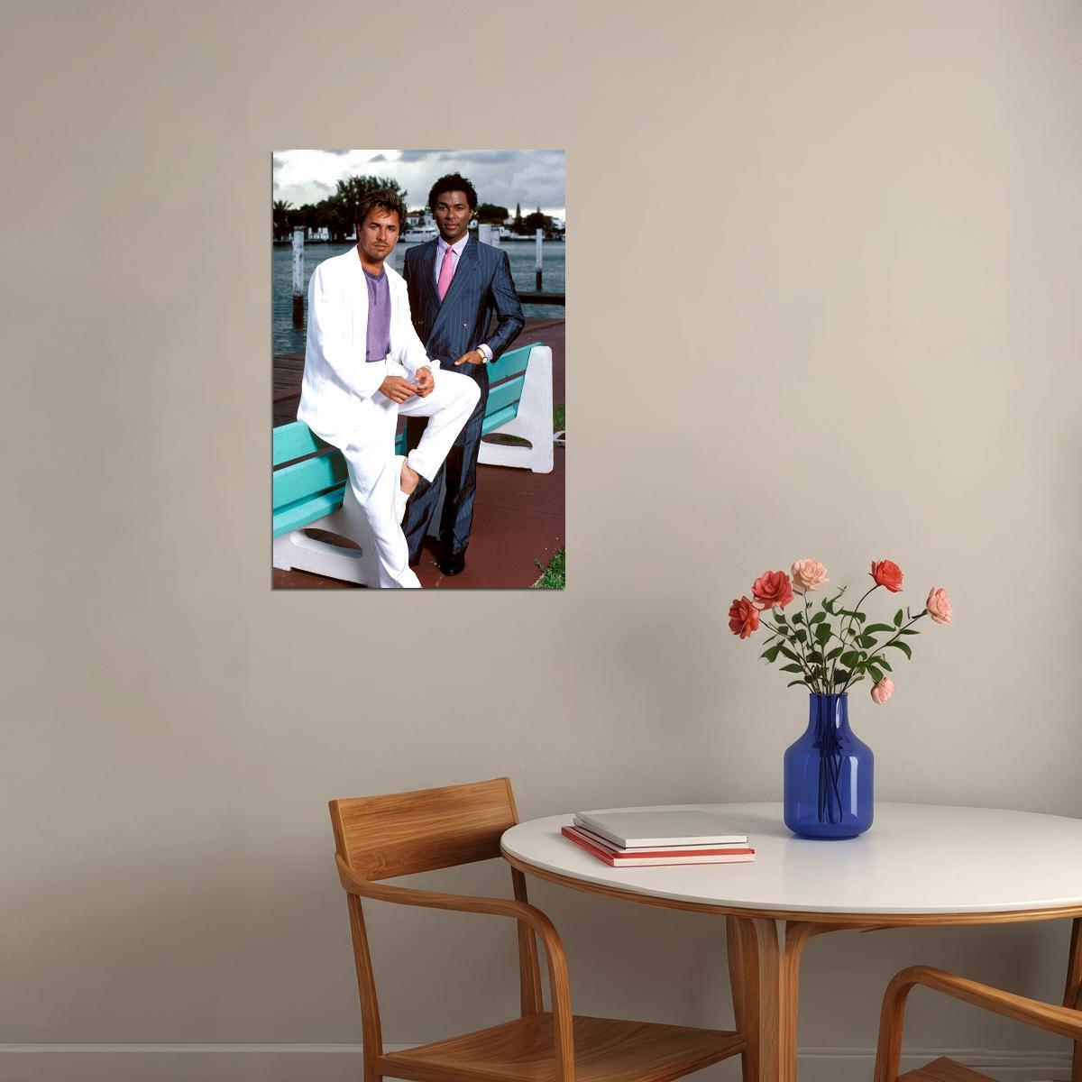 Miami Vice 80's 90's Tv Movie Action Poster Wall Art Print Home Wall Decor - xonomax