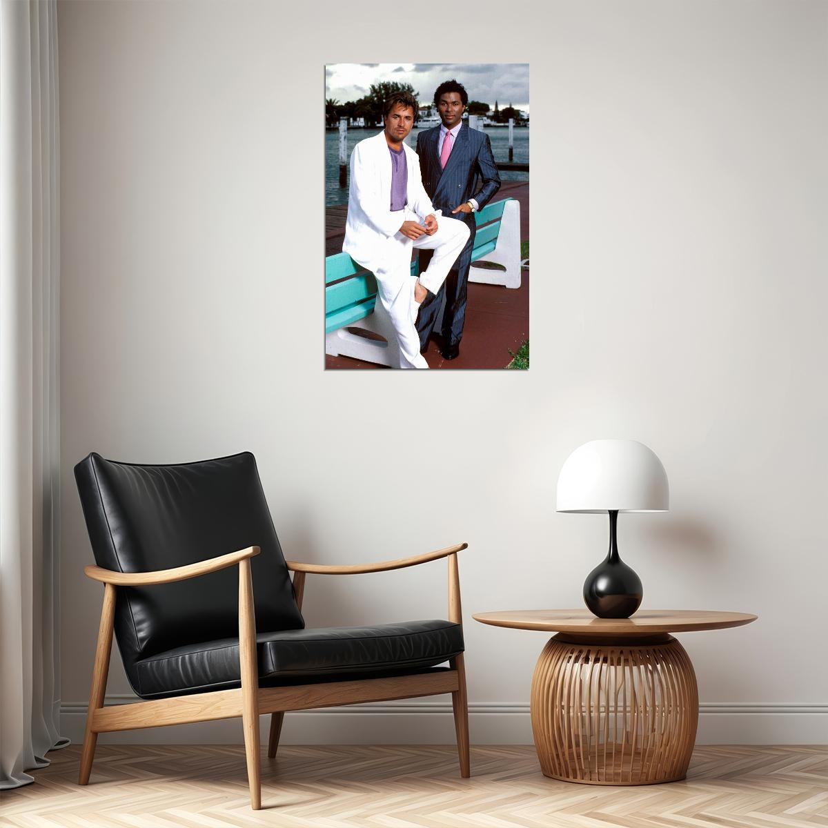 Miami Vice 80's 90's Tv Movie Action Poster Wall Art Print Home Wall Decor - xonomax