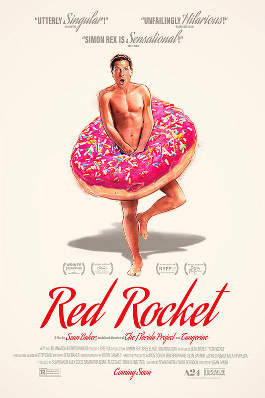 Red Rocket Movie Comedy Drama Excitement Poster Wall Art Print Home Wall Decor - xonomax