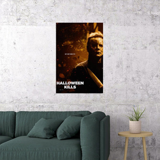 Halloween Kills Movie Drama Horror Thriller Poster Wall Art Print Home Wall Decor - xonomax