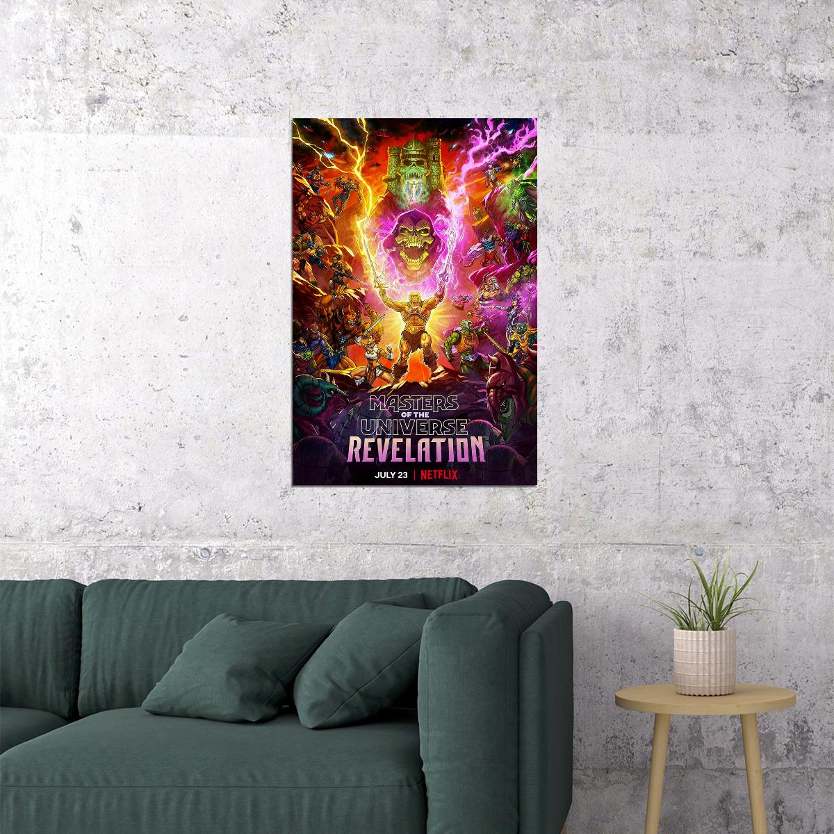 Masters Of The Universe Revelation Movie Animation Poster Wall Art Print Home Wall Decor - xonomax