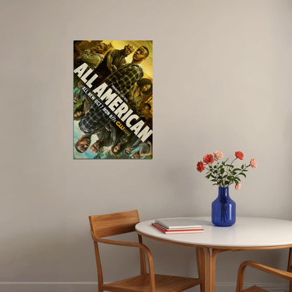 All American Movie Adventure Drama Sport Action Poster Wall Art Print Home Wall Decor - xonomax
