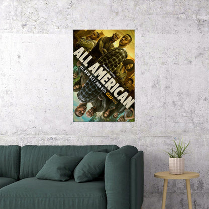 All American Movie Adventure Drama Sport Action Poster Wall Art Print Home Wall Decor - xonomax