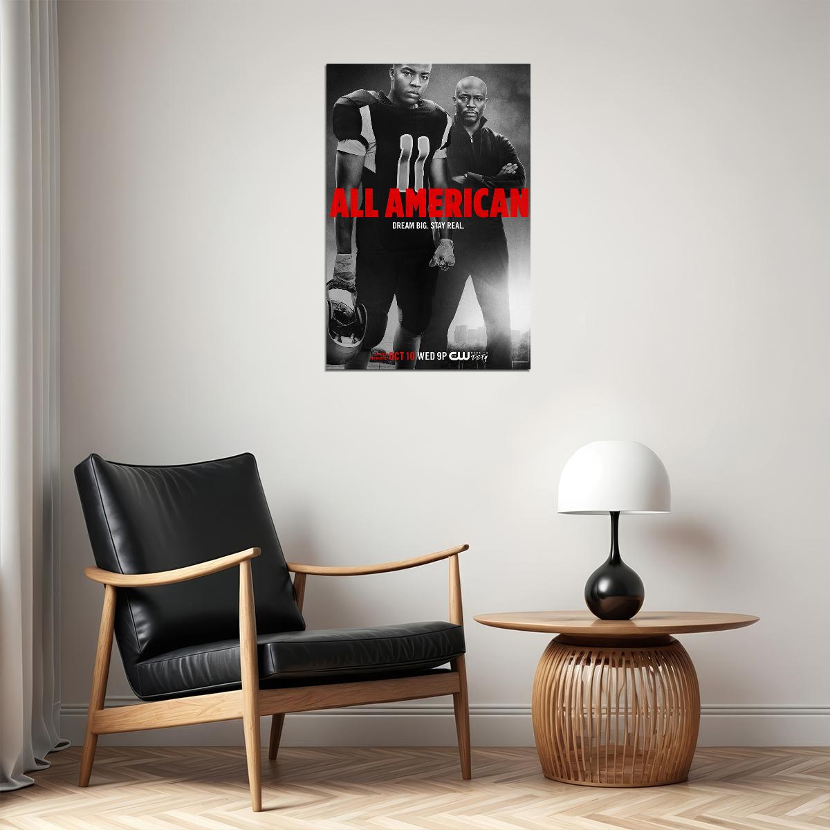 All American Movie Drama Sport Adventure Poster Wall Art Print Home Wall Decor - xonomax