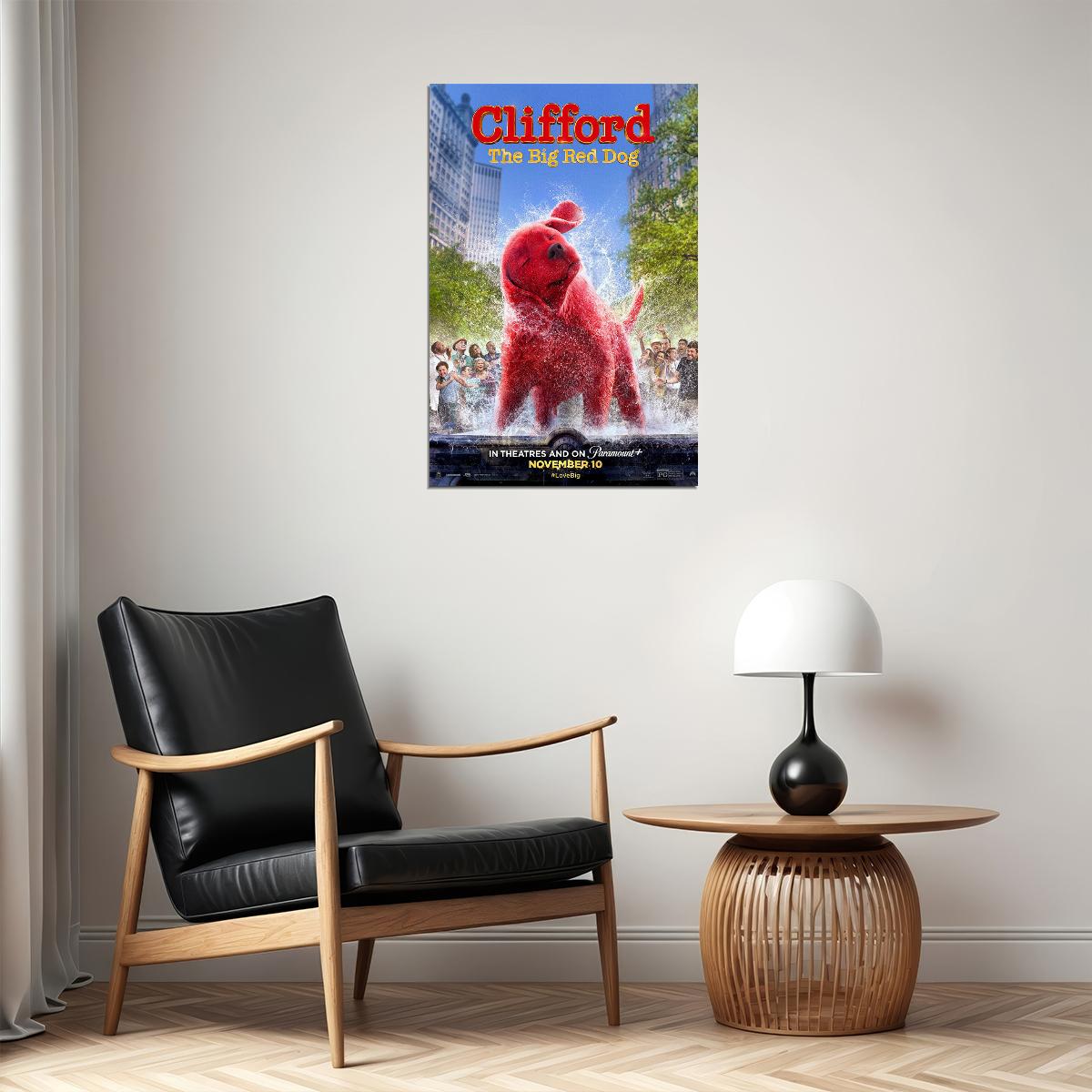 Clifford The Big Red Dog Movie Comedy Action Family Poster Wall Art Print Home Wall Decor - xonomax
