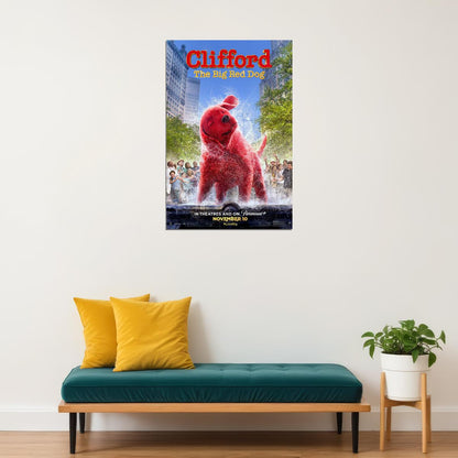 Clifford The Big Red Dog Movie Comedy Action Family Poster Wall Art Print Home Wall Decor - xonomax