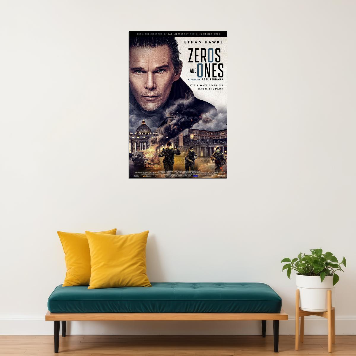 Zeros And Ones Movie Action Adventure Poster Wall Art Print Home Wall Decor