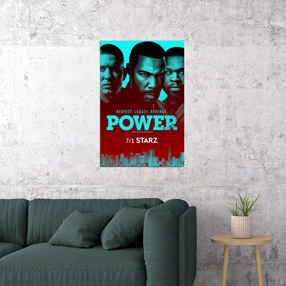 Power Book Ii Ghost Movie Action Crime Poster Wall Art Print Home Wall Decor - xonomax