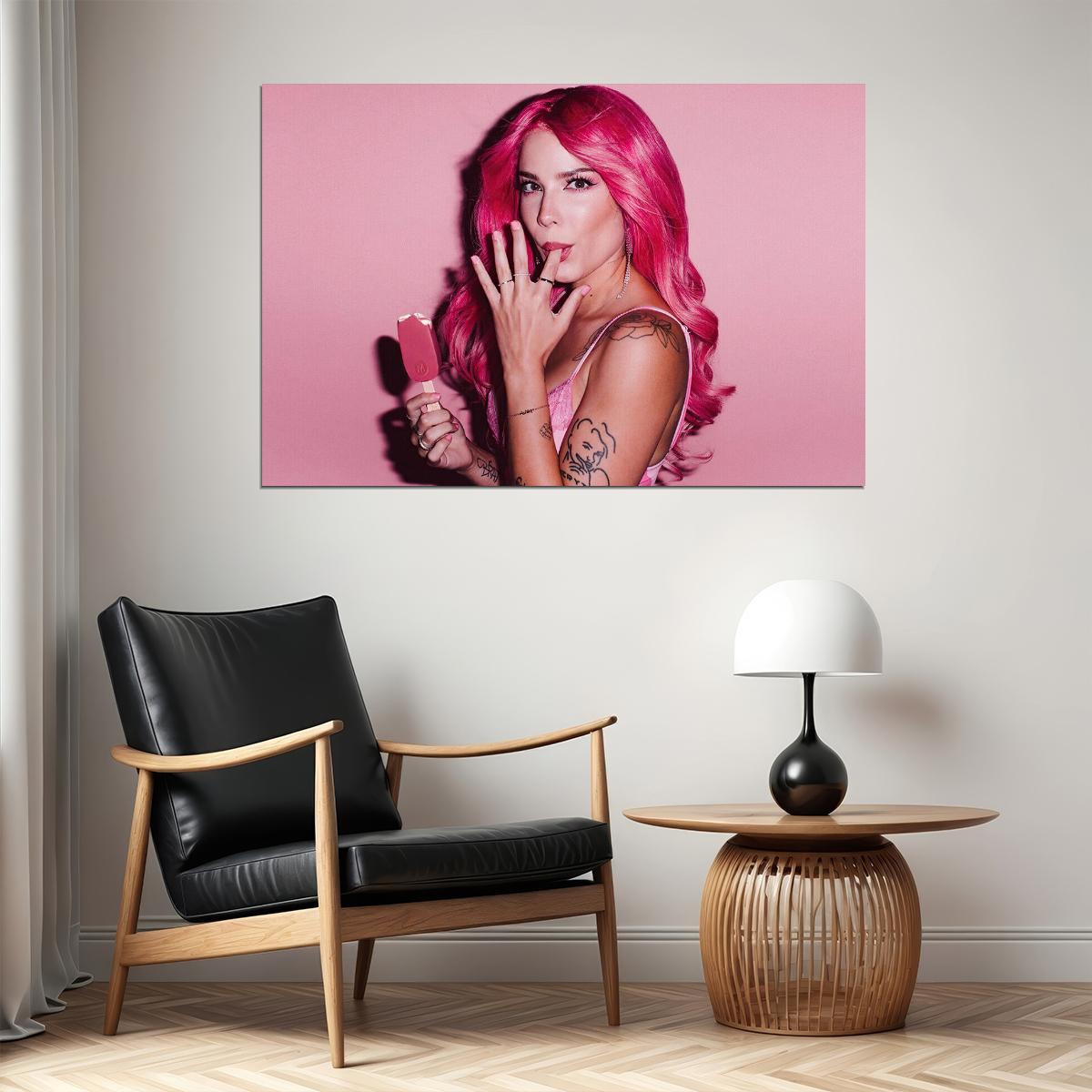 Halsey American Woman Singer Pop Music Poster Wall Art Print Home Wall Decor - xonomax