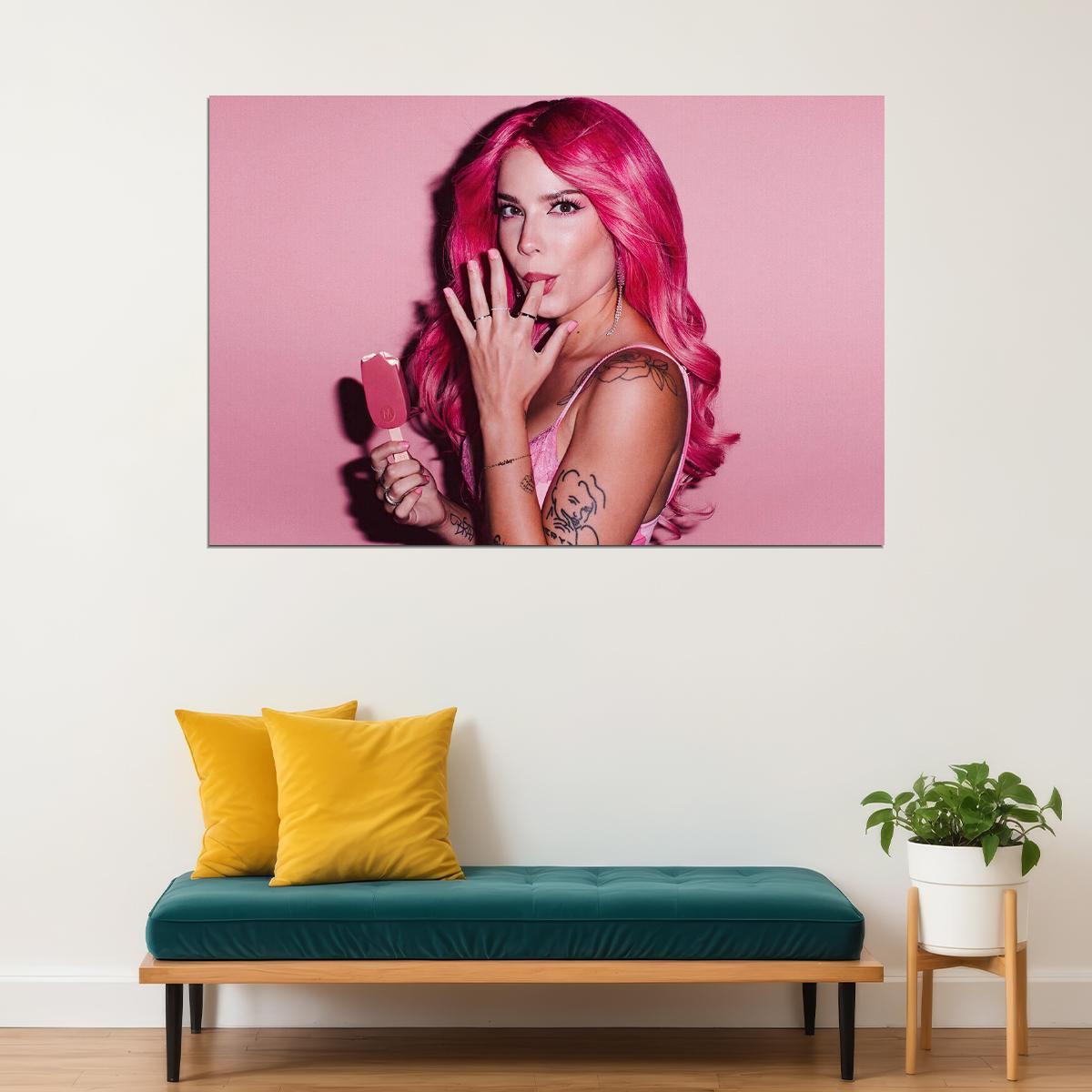 Halsey American Woman Singer Pop Music Poster Wall Art Print Home Wall Decor - xonomax