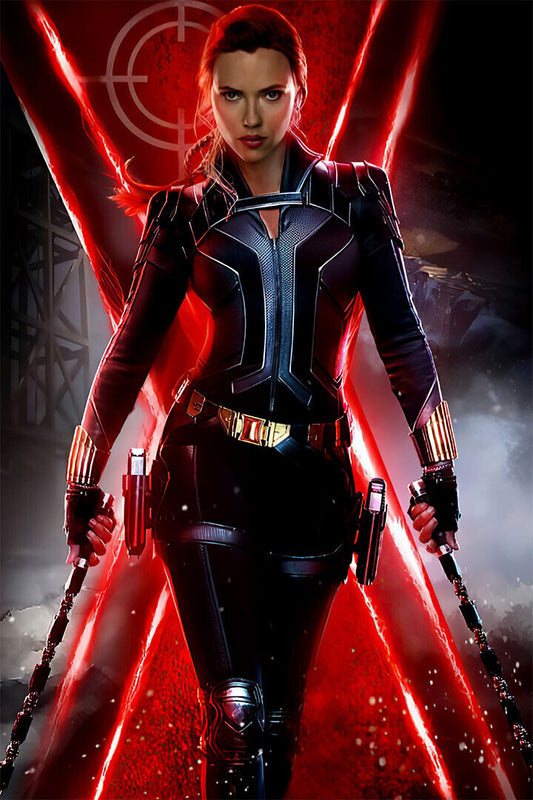 Black Widow Movie Adventure Superhero Action Poster Wall Art Print Home Wall Decor - xonomax