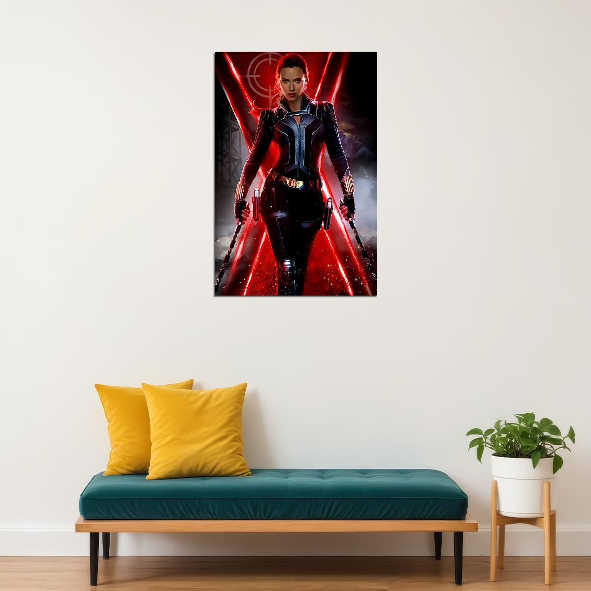 Black Widow Movie Adventure Superhero Action Poster Wall Art Print Home Wall Decor - xonomax