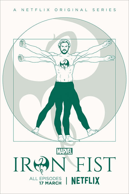 Iron Fist Movie Action Excitement Crime Poster Wall Art Print Home Wall Decor - xonomax