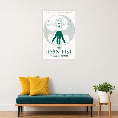 Iron Fist Movie Action Excitement Crime Poster Wall Art Print Home Wall Decor - xonomax