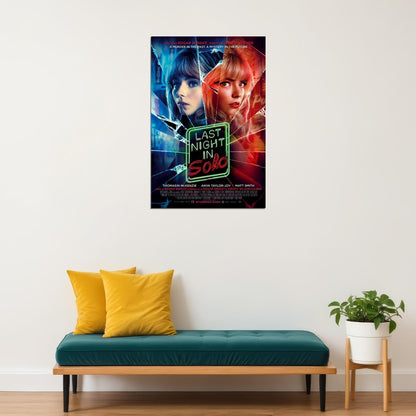 Last Night In Soho Movie Horror Mystery Drama Poster Wall Art Print Home Wall Decor - xonomax