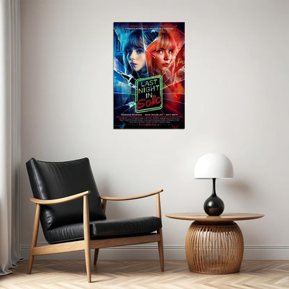 Last Night In Soho Movie Horror Mystery Drama Poster Wall Art Print Home Wall Decor - xonomax
