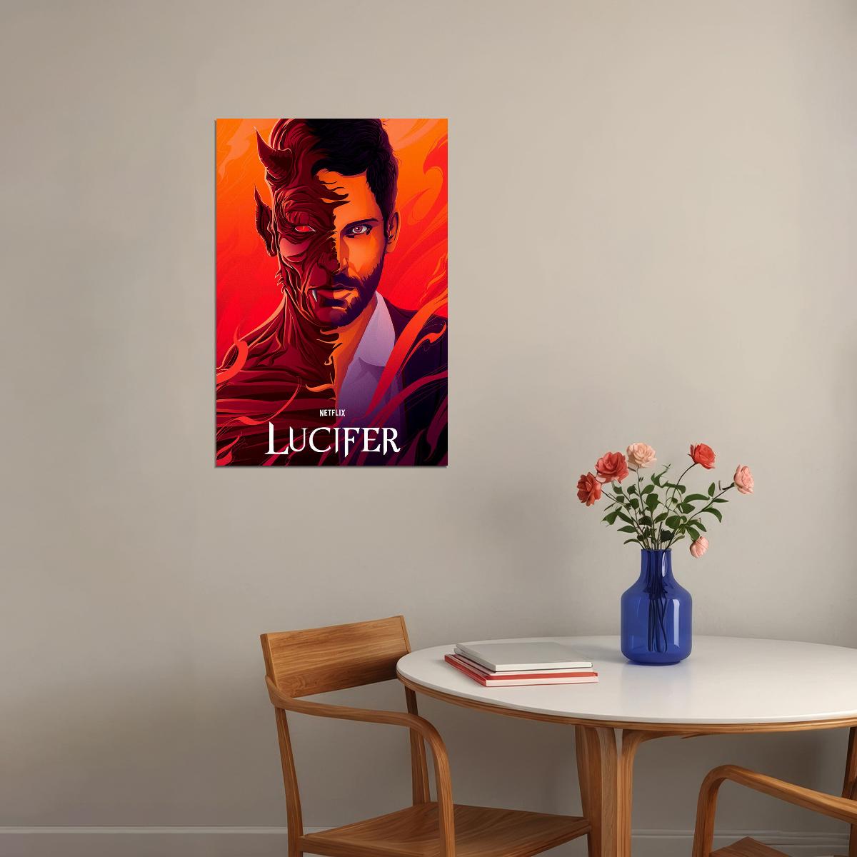 Lucifer Movie Action Crime Fantasy Drama Poster Wall Art Print Home Wall Decor - xonomax
