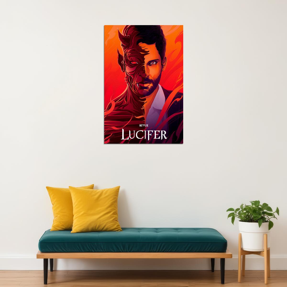 Lucifer Movie Action Crime Fantasy Drama Poster Wall Art Print Home Wall Decor - xonomax