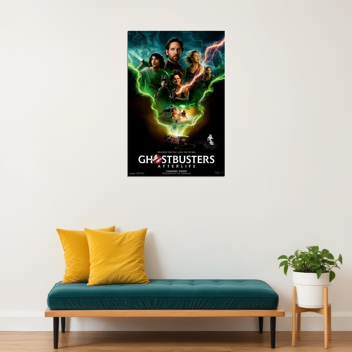 Ghostbusters Afterlife Movie Adventure Comedy Fantasy Poster Wall Art Print Home Wall Decor - xonomax