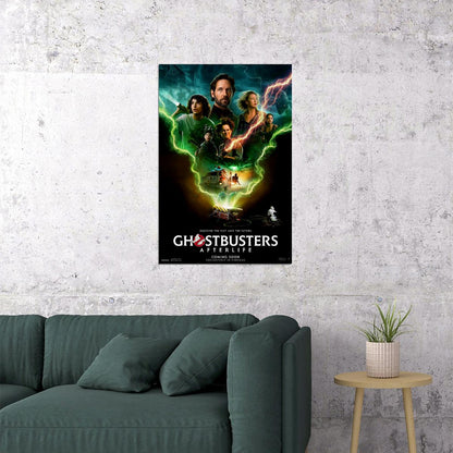 Ghostbusters Afterlife Movie Adventure Comedy Fantasy Poster Wall Art Print Home Wall Decor - xonomax