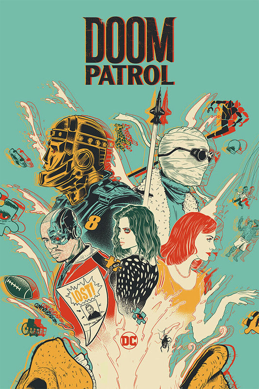 Doom Patrol Full Character Movie Excitement Poster Wall Art Print Home Wall Decor - xonomax